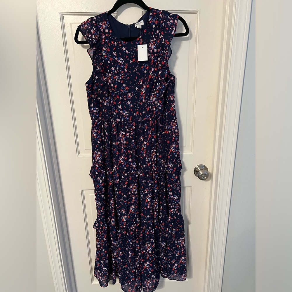 J Crew floral maxi dress